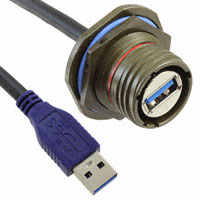 Amphenol PCD - USB3FTV7SA03GASTR - RECEPTACLE POTTED W/ A CODED 0.3