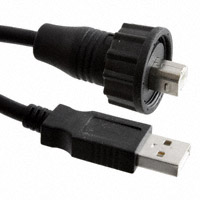 Amphenol PCD - USBBF6100 - CONN USB B PLUG W/1M CORD-USB A