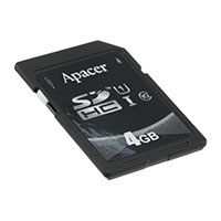Apacer Memory America - AP-ISD004GCA-1FTM - MEM CARD SDXC 4GB CLASS 10 MLC
