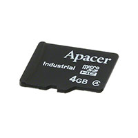 Apacer Memory America - AP-MSD04GCA-1ATM - MEM CARD MICROSDHC 4GB CLS10 MLC