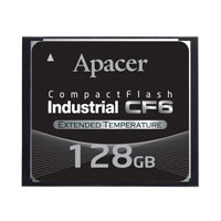 Apacer Memory America - AP-CF128GLAFS-ETNR - MEM CARD COMPACTFLASH 128GB MLC