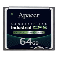 Apacer Memory America - AP-CF002G4ANS-ETNR - MEMORY CARD COMPACTFLASH 2GB SLC