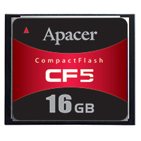 Apacer Memory America - AP-CF016GL9FS-NR - MEM CARD COMPACTFLASH 16GB MLC