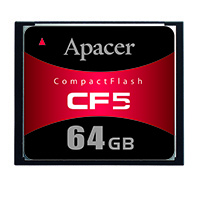 Apacer Memory America - AP-CF064GL9FS-NR - MEM CARD COMPACTFLASH 64GB MLC