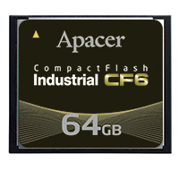 Apacer Memory America - AP-CF064GRANS-NRC - MEM CARD COMPACTFLASH 64GB SLC