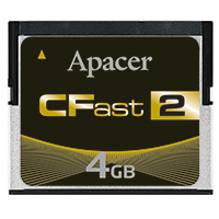 Apacer Memory America - APCFA004GBAN-DT - MEMORY CARD CFAST 4GB SLC