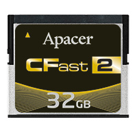 Apacer Memory America - APCFA032GBAD-WDT - MEMORY CARD CFAST 32GB SLC