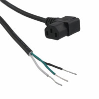 Assmann WSW Components - AK500-RA-7-2 - CORD SJT 18AWG 3COND 2M BLACK