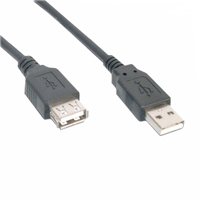 Assmann WSW Components - AK669-30-BLACK - CABLE USB 1.1 A-A M-F BLACK 3M