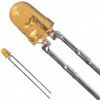 Broadcom Limited - HLMP-1421-F0002 - LED YELLOW CLEAR 3MM ROUND T/H