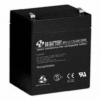 B B Battery - BP4-12-T1 - BATTERY LEAD ACID 12V 4AH
