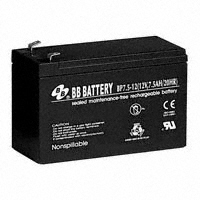 B B Battery - BP7.5-12-T1 - BATTERY LEAD ACID 12V 7.5AH