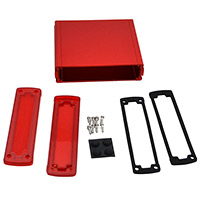 Bud Industries - EXN-23360-RDP - BOX ALUM IR RED/RED 5.1"LX5.77"W