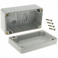 Bud Industries - PN-1322 - BOX PLASTIC GRAY 4.53"L X 2.56"W