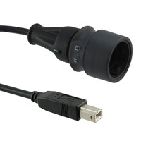 Bulgin - PXP6040/A/5M00 - CABLE USB IP69K A-B M-M 5M