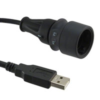 Bulgin - PXP6040/B/3M00 - CABLE USB IP69K B-A M-M 3M