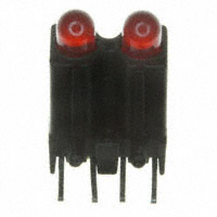 Visual Communications Company - VCC - 5365F1;1 - LED RED DUAL T1 RT ANG ASSY