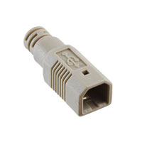 CNC Tech - 1001-026-BE-02000 - CONN HOOD USB B MALE BEIGE