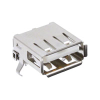 CNC Tech - 1002-001-01000 - CONN USB A TYPE R/A THROUGH HOLE
