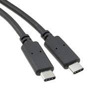 CNC Tech - 105-1042-BL-00100 - CBL ASSY USB 3.1 C TO C BLK 1M