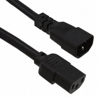 CNC Tech - 800-1400-0-SJT0-BL-00200 - CORD PWR MALE-FEMALE SJT 2M