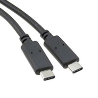 CNC Tech - 105-1042-BL-00150 - CABLE USB 3.1, C TO C, BLACK, 1.