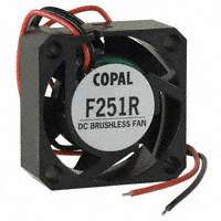 Copal Electronics Inc. - F251R-12L3B - FAN AXIAL 25X10MM 12VDC WIRE