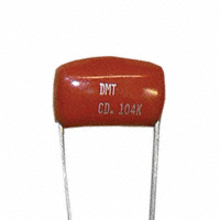 Cornell Dubilier Electronics (CDE) - DMT1D22K - CAP FILM 2200PF 10% 100VDC RAD